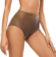 👙 bellecarrie women's swimwear: high-waisted swimsuit bottoms with full coverage logo