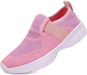 img 4 attached to 👟 Trendy Yapoly Toddler Sneakers for Fashionable Girls and Boys' Tennis Shoes