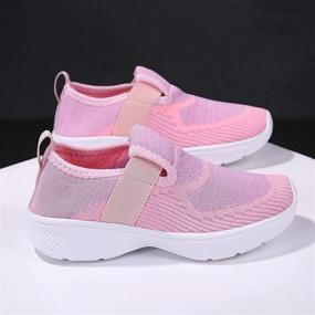 img 2 attached to 👟 Trendy Yapoly Toddler Sneakers for Fashionable Girls and Boys' Tennis Shoes