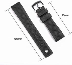 img 1 attached to JWNSPA Rubber Watch Straps Release Men's Watches