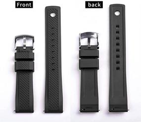 img 2 attached to JWNSPA Rubber Watch Straps Release Men's Watches