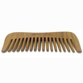 img 2 attached to 🧔 Premium Hand Carved Sandalwood Beard Comb for Men - Optimized for Thick and Dense Beards, Ideal for Curly Hair - A Must-Have Grooming Tool