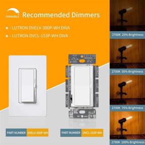 img 2 attached to 💡 Bulbright Dimmable LED Filament Bulb, Equivalent to 110-120VAC