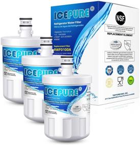 img 4 attached to ICEPURE 5231JA2002A Refrigerator Water Filter: Ultimate Replacement for LG LT500P & Kenmore 9890, 3PACK