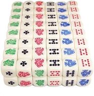 🎲 100 (one hundred) poker dice set – enhance poker and card games with 16mm 6-sided dice логотип