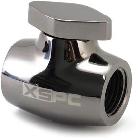 img 4 attached to 🔧 XSPC G1/4" Ball Valve in Sleek Black Chrome Finish