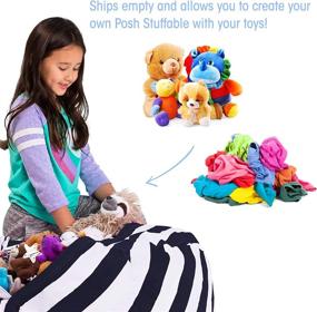 img 2 attached to 🐻 Posh Stuffable Stuffed Animal Storage: A Perfect Kids' Furniture Addition for Organized Homes