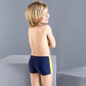 img 2 attached to 🩳 Quick Dry Swim Shorts for Boys - Perfect for Swim Training and Beach Activities by BALNEAIRE