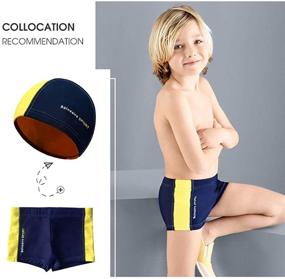 img 1 attached to 🩳 Quick Dry Swim Shorts for Boys - Perfect for Swim Training and Beach Activities by BALNEAIRE