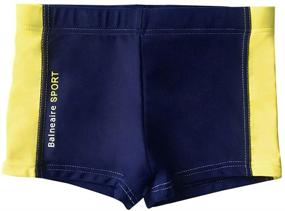 img 4 attached to 🩳 Quick Dry Swim Shorts for Boys - Perfect for Swim Training and Beach Activities by BALNEAIRE