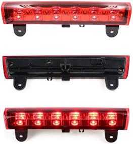 img 2 attached to 🔴 LED Replacement Third Brake Tail Light Center High Mount Stop Light for 2000-2006 Chevy Suburban Tahoe (Red)