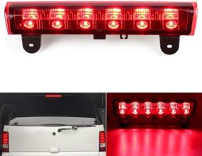 img 4 attached to 🔴 LED Replacement Third Brake Tail Light Center High Mount Stop Light for 2000-2006 Chevy Suburban Tahoe (Red)