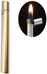 img 3 attached to Chic Slim Metal Lighter for Women 💎 - Soft Flame, Great Gift Idea (Butane Not Included)