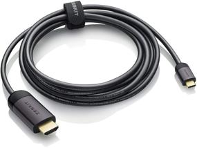 img 2 attached to 🔌 В корню USB C кабель HDMI высокой производительности: 4K 60Гц, 6 футов / 2 метра, совместим с Thunderbolt 3 и USB 3.1 для MacBook Pro, iPad Pro, iMac 4K/5K, Surface Book 2, Samsung S8/S9, Note 8/9