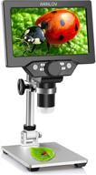 🔬 annlov 1200x maginfication 1080p coin microscope with metal stand - 7" lcd digital microscope, 12mp ultra-precise focusing video camera for kids & adults, 8 led fill lights, windows/mac compatible logo