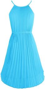 img 3 attached to 👗 Ellames Womens Spaghetti Pleated Large 1 Women's Clothing: Fashionable Dresses for Every Occasion