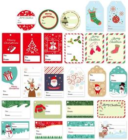 img 1 attached to 🎁 Christmas Goody Bags: 30 Assorted Sizes with Hanging Tags - Perfect for Kids Party Favors and Gift Wrapping Supplies