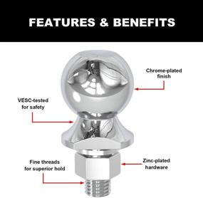 img 1 attached to Torin ATRLY2002B Diameter Trailer Hitch