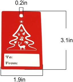 img 2 attached to 🎁 Christmas Goody Bags: 30 Assorted Sizes with Hanging Tags - Perfect for Kids Party Favors and Gift Wrapping Supplies