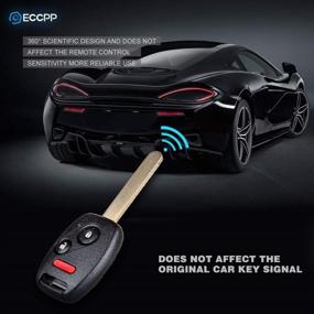 img 1 attached to 🔑 ECCPP брелок Honda Accord - Нерезанный бесключевой пульт дистанционного управления для автомобиля для Honda CR-Z, CRV, FIT, Insight, Accord Crosstour 2007-2015 гг. - 313.8МГц MLBHLIK-1T (набор из 2)