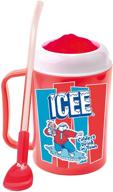 🍒 genuine icee brand single serve icee slushie making cup set with cherry syrup - the ultimate icee experience логотип