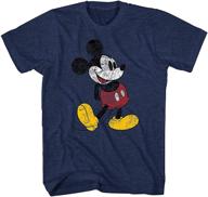 👕 disney classic distressed standing charcoal t-shirts & tanks for men logo