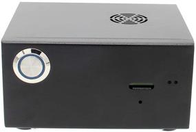 img 1 attached to 💻 Geekworm Raspberry Pi 3B+/3B Metal Case with Power Control Switch, Cooling Fan Support, and X820 V3.0 SSD & HDD SATA Storage Board compatibility (X735/Rock64 compatible, Not for X825)
