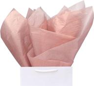 🌹 nicrohome rose gold metallic blush tissue paper - 50 sheets, 20× 28 inch: perfect for birthdays, weddings, celebrations, and crafts! logo