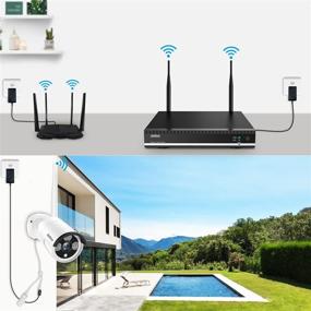 img 3 attached to 📷 Advanced Wireless Home Security Camera System: 8CH NVR Kit, 4Pcs 1080P, Night Vision, Motion Detection, Remote View, Waterproof - Includes 1TB Hard Drive