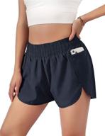 🏃 blooming jelly women's quick-dry running shorts with pockets - 1.75" inseam логотип