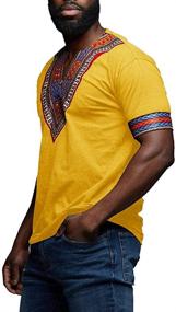 img 3 attached to 👕 Stylish Dashiki Floral African Tribe Men's Clothing: Browse T-Shirts & Tanks by Makkrom