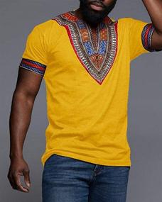 img 2 attached to 👕 Stylish Dashiki Floral African Tribe Men's Clothing: Browse T-Shirts & Tanks by Makkrom