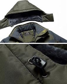 img 3 attached to 🧥 Stay Warm and Dry with MAGCOMSEN Men's Winter Coats: Water Resistant Snow Ski Jacket with Fleece Lining and 4 Convenient Pockets