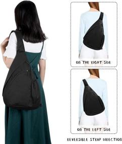 img 3 attached to 🎒 Versatile Women's Sling Backpack - Shoulder Crossbody Casual Daypack