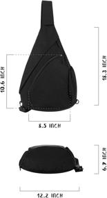 img 1 attached to 🎒 Versatile Women's Sling Backpack - Shoulder Crossbody Casual Daypack