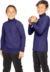 img 2 attached to 🧥 Stay Cozy and Stylish: Mustard Boys' Sweater with Stretch Comfort Sleeve Turtleneck