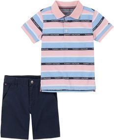 img 1 attached to Tommy Hilfiger Pieces Shorts Stripes Boys' Clothing