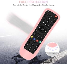 img 1 attached to 📱 Silicone Protective Case for Philips Universal Remote Control, Pink Remote Controller Sleeve - Shockproof Cover for Philips 3-Device SRP9232D/27, Anti-Slip Replacement Skin