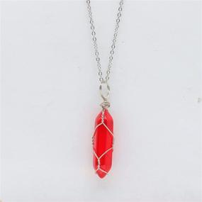 img 1 attached to 💎 Carnelian Crystal Healing Necklace: Beautiful Gemstone Jewelry for Girls' Necklaces & Pendants