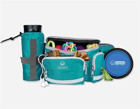 img 3 attached to 🐾 Dog Training Treat Pouch with Collapsible Water Bowl, Poop Bag Dispenser, and Bottle Holder - Adjustable Waist Strap, Dog Walking Bag