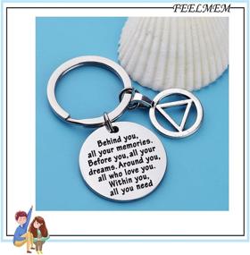 img 2 attached to 🔑 Sobriety Gift Keychain for Addiction Recovery | AA Alcoholics Anonymous Warrior, New Beginnings