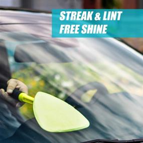 img 1 attached to 🔍 Invisible Glass 95160: The Ultimate Reach and Clean Tool for Crystal-Clear Windows and Windshields, Ideal for Hard-to-Reach Areas in Cars and Homes – Washable, Reversible, and Extendable
