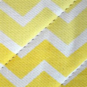 img 3 attached to 🌻 DII 100% Cotton Chevron Kitchen Set in Trendy Yellow