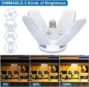 img 3 attached to 💡 Exulight Warm Daylight Deformable Warehouse Light - (1 Pack)