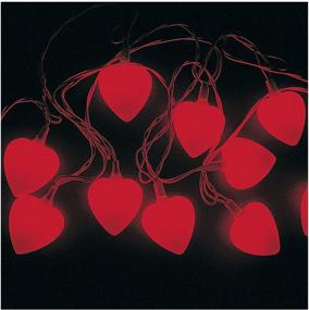 img 4 attached to 💖 Valentine Heart Shaped String Lights Set - 8 Feet Long with 10 Hearts (2 Inches each) - Ideal for Classroom, Parties, and Valentine's Day Decor - Supplies for Valentine's Day Party