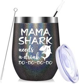 img 4 attached to Mama Shark Drink Gifts: Perfect Presents for Mom