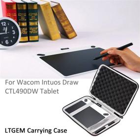 img 3 attached to Protective Case for Wacom CTL4100 Intuos Draw/Art/Comic/Photo 490 Series & XP-Pen StarG640 Tablet with Mesh Pocket