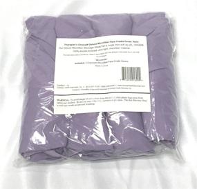 img 1 attached to Therapist's Choice Premium Deluxe Microfiber Massage Table Face Cradle Covers - Lavender (4pcs per package)