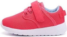 img 1 attached to 👟 DADAWEN Breathable Athletic Sneakers for Toddler Girls' Running Shoes