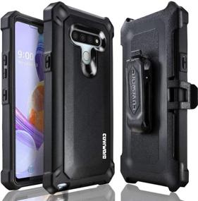 img 4 attached to 📱 COVRWARE Aegis Pro Series Case for LG Stylo 6 with Screen Protector | Heavy Duty Full-Body Rugged Holster Armor Cover + Belt Swivel Clip + Kickstand | Black